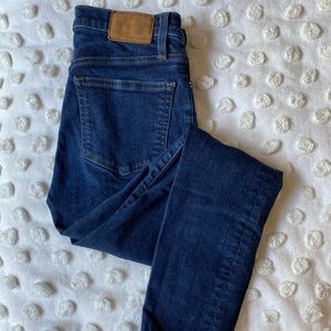 J.Crew 9” highrise toothpick demin
